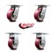 Service Caster 5 Inch Poly on Aluminum Caster Set with Roller Bearings 2 Swivel 2 Rigid SCC SCC-35S520-PAR-2-R-2 - alternate 3